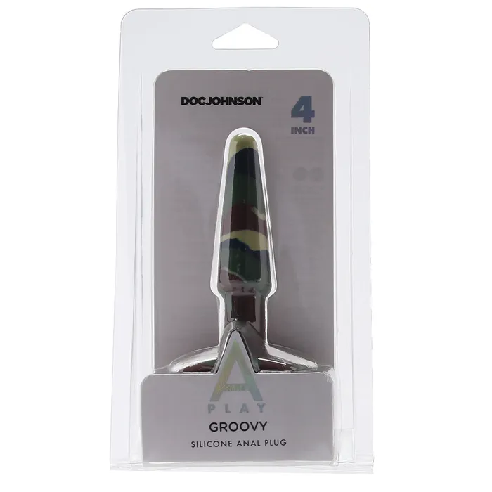Doc Johnson Anal APlay Groovy 4 Inch Anal Plug in Camo