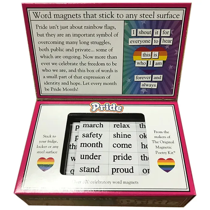 Magnetic Poetry Couples Magnetic Poetry Kit Pride Edition