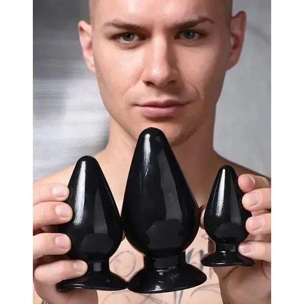 Master Series Anal Master Series Triple Anal Plug Black Set Of 3 Master Series Anal Master Series Triple Anal Plug Black Set Of 3