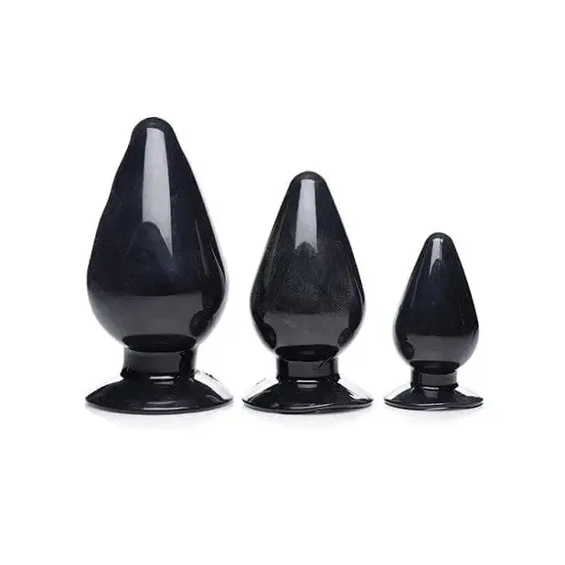 Master Series Anal Master Series Triple Anal Plug Black Set Of 3 Master Series Anal Master Series Triple Anal Plug Black Set Of 3