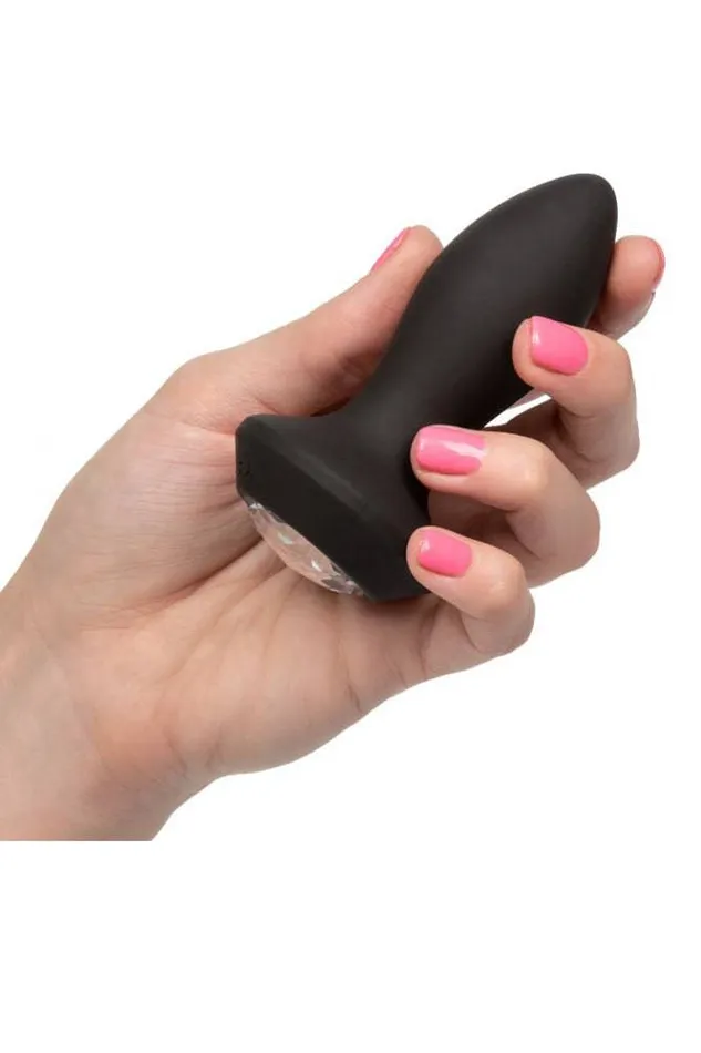 Anal Cal Exotics Cal Exotics Eclipse Power Gem Vibrating Petite Crystal Probe Black