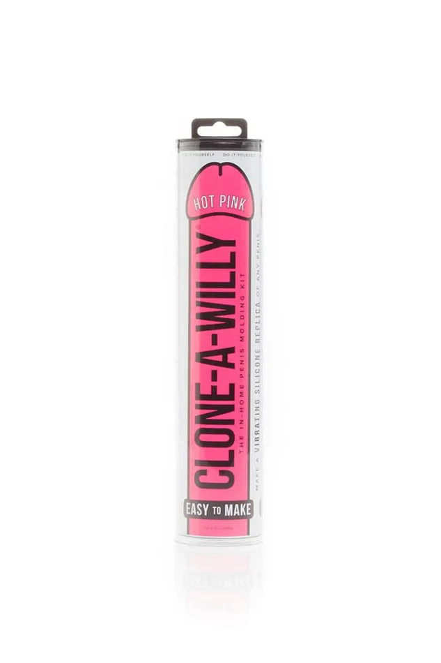 Clone A Willy Male Sex Toys CloneAWilly Vibrating Penis Casting Kit Hot Pink