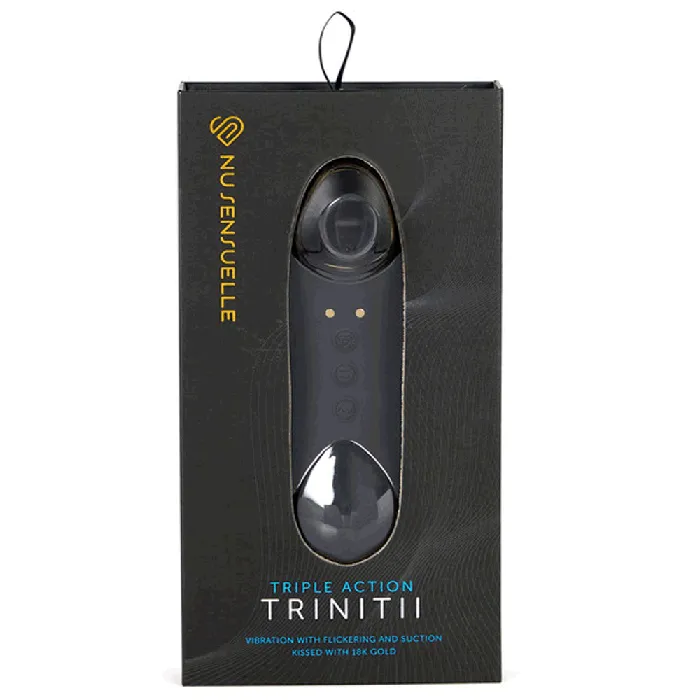 Nu Sensuelle Trinitii Flickering Tongue Clitoral Suction Vibrator 18K Gold Edition Nu Sensuelle Female Sex Toys