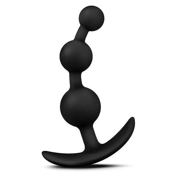 Anal Blush Novelties Luxe Be Me 3 Silicone Anal Beads Black Blush Novelties