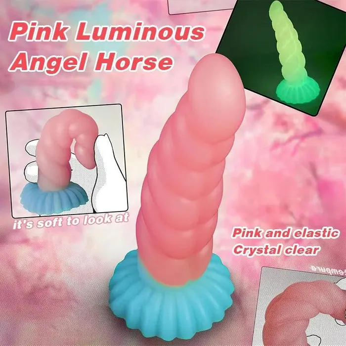 Inyarose Silicone Pink Luminous Dildo Dildos