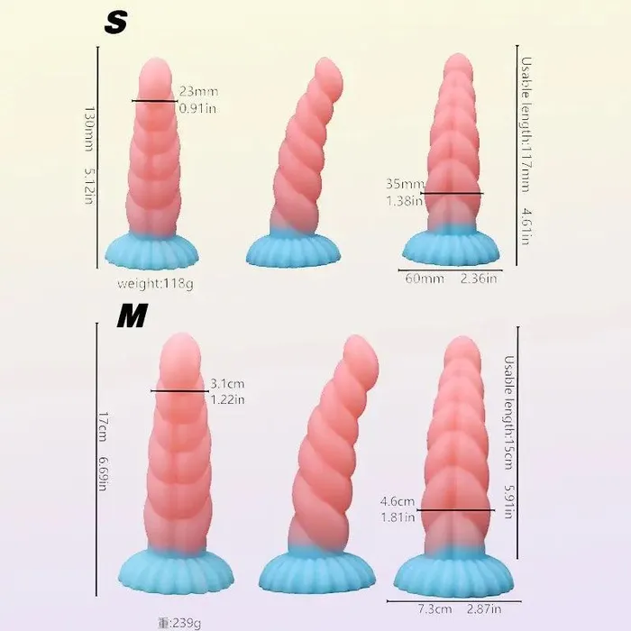 Inyarose Silicone Pink Luminous Dildo Dildos