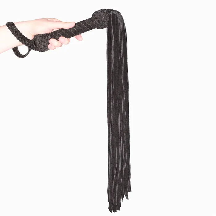 Prowler RED Leather Suede Flogger Black Prowler RED Restraints
