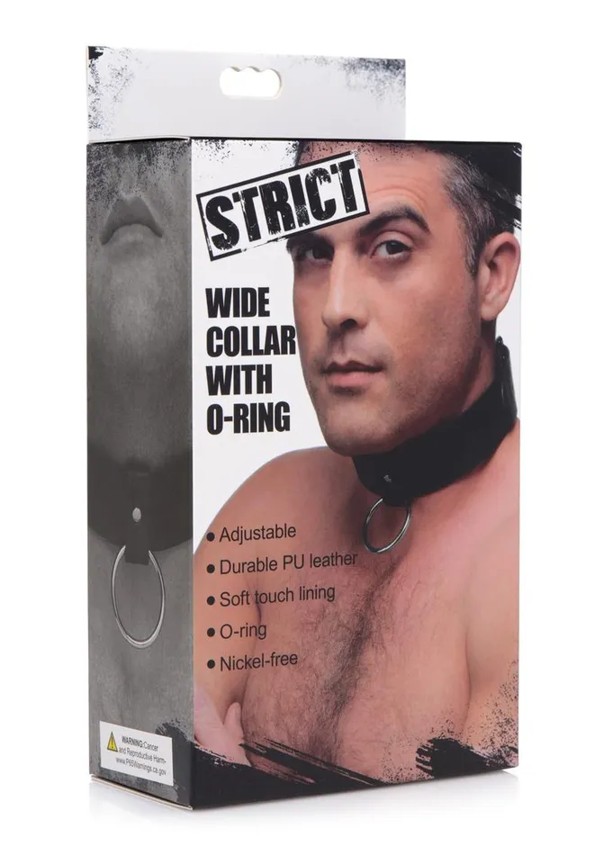 STRICT Male Sex Toys Strict Wide Collar with ORing