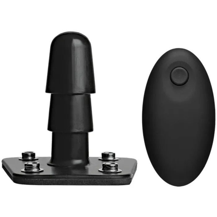 VacULock Supreme Harness With Vibrating Plug Wireless Remote Black VacULock Female Sex Toys