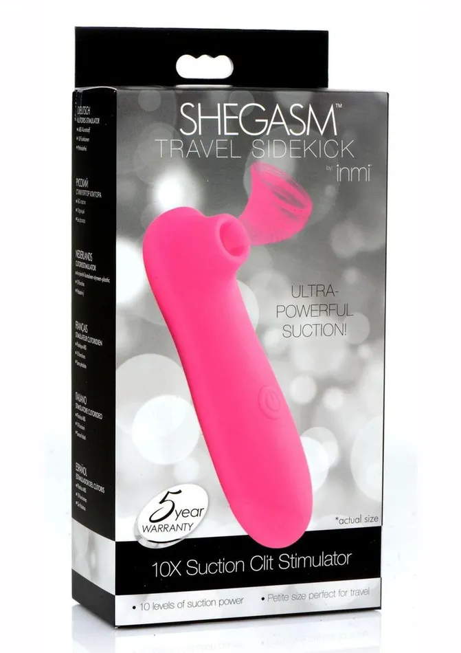 SHEGASM Inmi Shegasm Travel Sidekick 10x Suction Clit Stimulator Female Sex Toys
